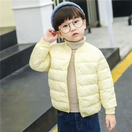 Boys Down Jacket Girls Down Coat Light Puffer Winter Jacket Children Outerwear Lightweight Puffer Clothing Parkas