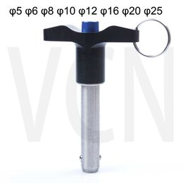 VCN117 Ball Lock Pins, Quick Release Pins,T-handle,Pin Dia 5/6/10/12 Length 15/20/25/30/35/40/50/60/75/80 mm
