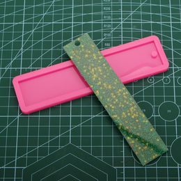 Super Glossy Rectangle Bookmarks Moulds Silicone DIY Epoxy Resin Mould, Wall/leaf Texture Fondant Chocolate Cake Mould DY0527