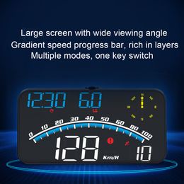 Car HUD Speedometer Clock Odometer Head Up Display Digital GPS Alarm On Board Computer Windscreen Projector Interior Cartronics