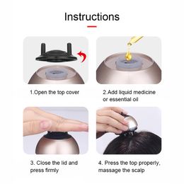 Scalp Medicine Device Guide Liquid Comb Roller Ball Hair Care Hair Care Comb Nutrient Liquid Guide Device Health Massage Comb