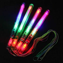 Led Rave Toy MULticolor Light-up Blinking Rave Sticks Led Flashing Strobe Wands Christmas Halloween Novel Toys for Children Holiday Gift 240410