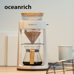 Oceanrich Coffee Philtre Coffee Pot Philtre Coffees Hand Portable Machine Pot Auto Pour Over 2cups Coffees Maker Drip Cafe Maker