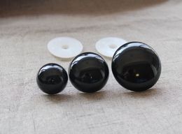 20pcs 4.5mm to 50mm high quality bright full black round toy eyes doll nose for diy craft --size option