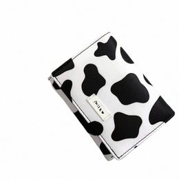 new Design Women Wallet Pu Leather Carto Cow Cattle Short Ladies Multi-card Slot Coin Purses Student Cute Triple Fold Wallets x0YE#