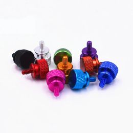 3/5/10pcs 6#-32x6 /M3.5 Aluminum step thumb screw Computer case Screw Knurled Hand Screws anodized 11 colors