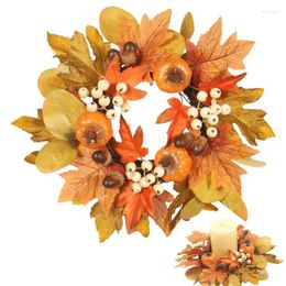 Decorative Flowers Fall Table Decor Faux Leaves Thanksgiving Yellow Leaf And Pumpkin 11.8in Crafts Parties