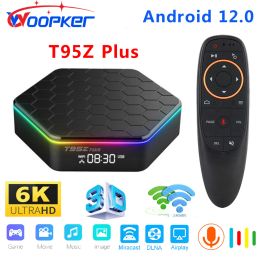 Box Woopker T95Z PLUS Smart TV Box Android 12 4G 64GB Android TV Set Top Box Allwinner H618 Dual WiFi 1080P BT 6K Media Player