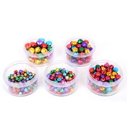 6mm 8mm 10mm 12mm 14mm Mix Colour Jingle Bells Aluminum Loose Beads Small For Festival Party /Christmas Tree Pendant Decorations