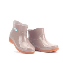 New Leisure rain boots women Low-Heeled Round Toe Shoes Waterproof Middle Tube Rain Boots chaussures femmes yuj89