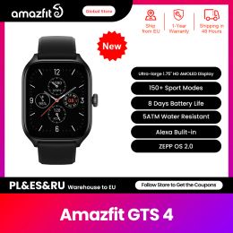 Watches New Product 2022 Amazfit GTS 4 Smartwatch With Alexa Builtin 150 Sports Modes Smart Watch Zepp App For Android IOS Phone