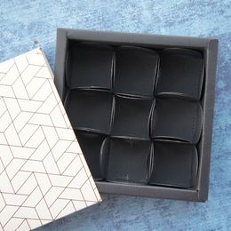 13.1*13.1*3.5cm Honeycomb line theme 10 set Chocolate Paper Box valentine Christmas Birthday Gifts Packing Storage Boxes