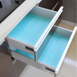 Drawer Mat Moisture-proof Kitchen Table Cabinet Shelf Liner Mats Cupboards Pad Paper Non Slip Waterproof Closet Placemat Storage B1915