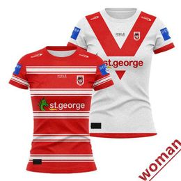 2024 St George Illawarra Dragons Home Away Rugby Jersey - Womens Size S-3XL Print Custom Name Number