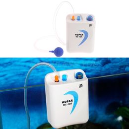 Aquarium pump outdoor fishing portable oxygen pump fish aquarium air compressor battery aerator compressor ornamental Drop Ship