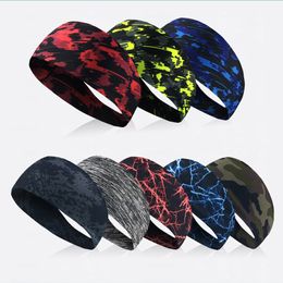 Multicolor Unisex Sport Sweat Headband Cycling Yoga Gym Running Cycling Sweatband Stretch Hair Bands Cycling Running Accessories