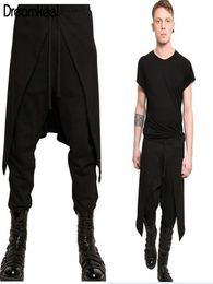 2019 Plus Size Casual Drape Drop Crotch Hip Hop Trouser Baggy Dancing Gothic Punk Style Harem Pants Men W3679646