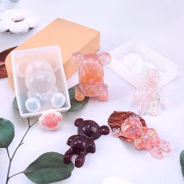 Bear Animal Silicone Molds DIY Epoxy Resin Casting Candy Fondant Cake Craft Rabbit Dog Resin Moulds For JewelryDIY Wedding Party