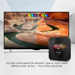 Android 10.0 Smart TV Box X10 Plus Allwinner H616 Quad Core 4GB RAM 64GB ROM Media Player WIFI H.265 HDR 6K Decoding Set Top Box