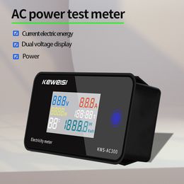 KWS-AC300 Digital AC Voltmeter Wattmeter Power Current Energy Ammeter Temperature Humidity Metre Voltage Tester 0-100A