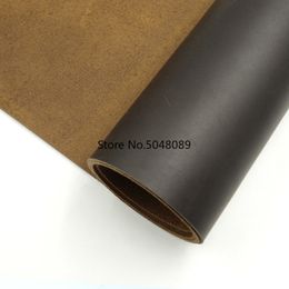 Dark Brown Natural Cow Skin Leather Crazy Horse Leather Colour Genuine Leather for Diy Leather Craft for Belt Wallet Bag Shoes