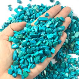 100g Artificiales Synthesis Turquoise Original Stone Gravel Reiki Healing Chakras Witchcraft Supplies Fish Tank Decor Gifts