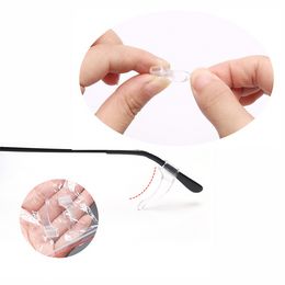 10Pairs Top Quality Silicone Anti-slip Holder for Glasses Accessories White/Black Ear Hook Sports Eyeglass Temple Tip Stoppers