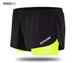 2 IN 1 Running Shorts Men Women Training Exercise GYM Cycling Jogging Short With Longer Liner Quick Dry Summer Sports Shorts1249565