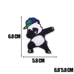 1psc New Cute Embroidery Animal Puppy Pose Cloth Stickers Embroidery Stickers Stripepatch Applique Ironing Seal Sewing patch