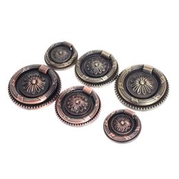 1pc European Green Ancient Bronze Zinc Alloy Drawer Handle Shoe Cupboard Door Handle Furniture Door Ring Pulls Handle Knob