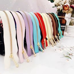 5pcs 3# Gold Metal Zipper Close-end Zip 12/15/20cm for Jeans Bags Sewing Tailor Garments Handbag Craft DIY Accessories