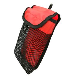 Dive SMB Surface Marker Buoy Pouch Diving Reel Mesh Storage Holder Bag With Snap Diving Carrier Equipment