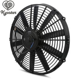 12v Engine Cooling Fan 12" 14" Inch Universal Radiator Fan 80W Slim Pull Push Racing Electric Radiator