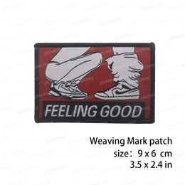 Rock Punk Sexy Funny Sex Adult Joke Patch Feeling Good Biker Dirty Sayings Appliques Badge