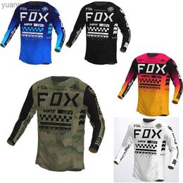 Cycling Shirts Tops 2023 New Customize Team Motorcycle Moto Cross Jersey Enduro Maillot Hombre DH BMX MX Cycling Downhill Jersey Hpit Y240410