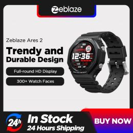 Watches New Zeblaze Ares 2 Rugged Fashion Smartwatch 50M Waterproof Long Battery Life HD Colour Dispaly Smart Watch For Android iOS Phone