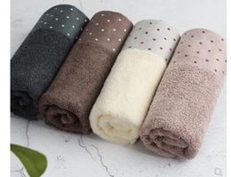 2pcs Bamboo fiber towel absorbent adult travel washcloth face towels swimming sweat-absorbent cloth