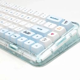 Accessories 133 Keys/set Cute White Keycap PBT Anime LDA(Similar MDA) Profile Key caps for DIY Mechanical Keyboard Gaming Keycaps MX Switch