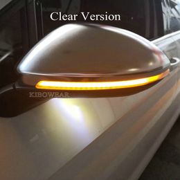 Dynamic Bright LED Turn Signal Crystal for VW Golf MK7 GTI 7 7.5 R Rline GTD Mirror Light water flowing clear version