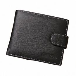 jinbaolai Leather Men Wallets Cow Leather Solid Sample Style Zipper Purse Man Card Horders Famous Brand High Quality Male Wallet v8c0#