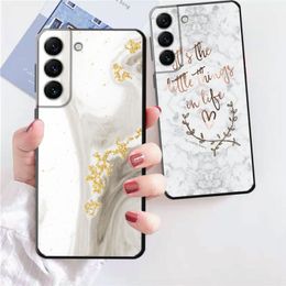 Glitter Gradient Marble Texture Case for Samsung Galaxy S24 S23 Ultra 5G S10 S8 S7 S20 FE S22 S9 S21 Plus S10e Silicone Cover