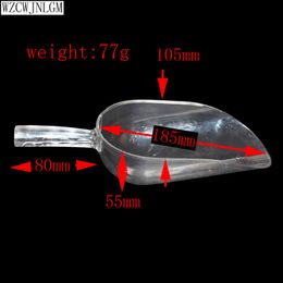 1 pcs pet Transparent feeding shovel cat food large capacity thickening cat dog shovel pet feeder Poultry supplies