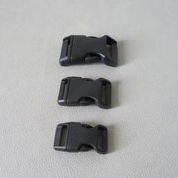 1PCS Black 15mm 20mm 25mm Plastic Release Buckle For Bag Belt Straps Pet Dog Collar Backpack Paracord Sewing DIY Accessories