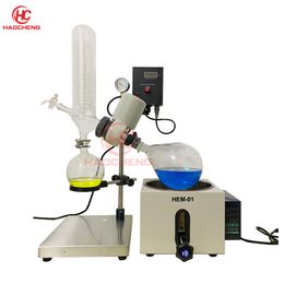 Free Shipping,Factory Sale 2L Manual Lift Rotary Evaporator