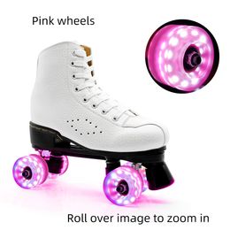 58mm Double Row Roller Skate Luminous Wheel 6 Colour Light Wheel Four-wheel Roller Skate Flash Wheel Roller Skate Accessories 82a