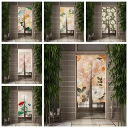 Curtain Flower Japanese Door Daily Home Bedroom Restaurant Semi-split Hanging Corridor Bath Privacy Partition