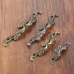 2Pcs 45/65/75mm Jewelry Wooden Box Pulls Handles Vintage Furniture Handles Drawer Cabinet Handles Knob Hardware with Screws