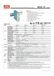 transmit MEAN WELL MDR-10 5V12V15V24V 10W low power thin plastic shell rail type switching power supply