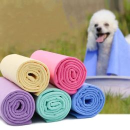 Super Absorbent Dog Towel Buckskin Pet Towel Ultrafast Drying for Dog Cat Bathing Cleaning Pet Dog Cat Beach Towels Car Clean