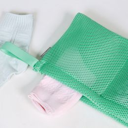 XZJJA Zipper Laundry Bags Home Clean Package Underwear Socks Washing Machine Mesh Bag Washing Pouch 3 Grid Protector Net Case